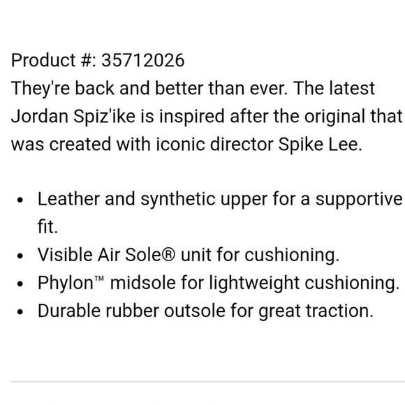 NIB Jordan Spiz'ike GG (4.5Y) - Picture 8 of 8